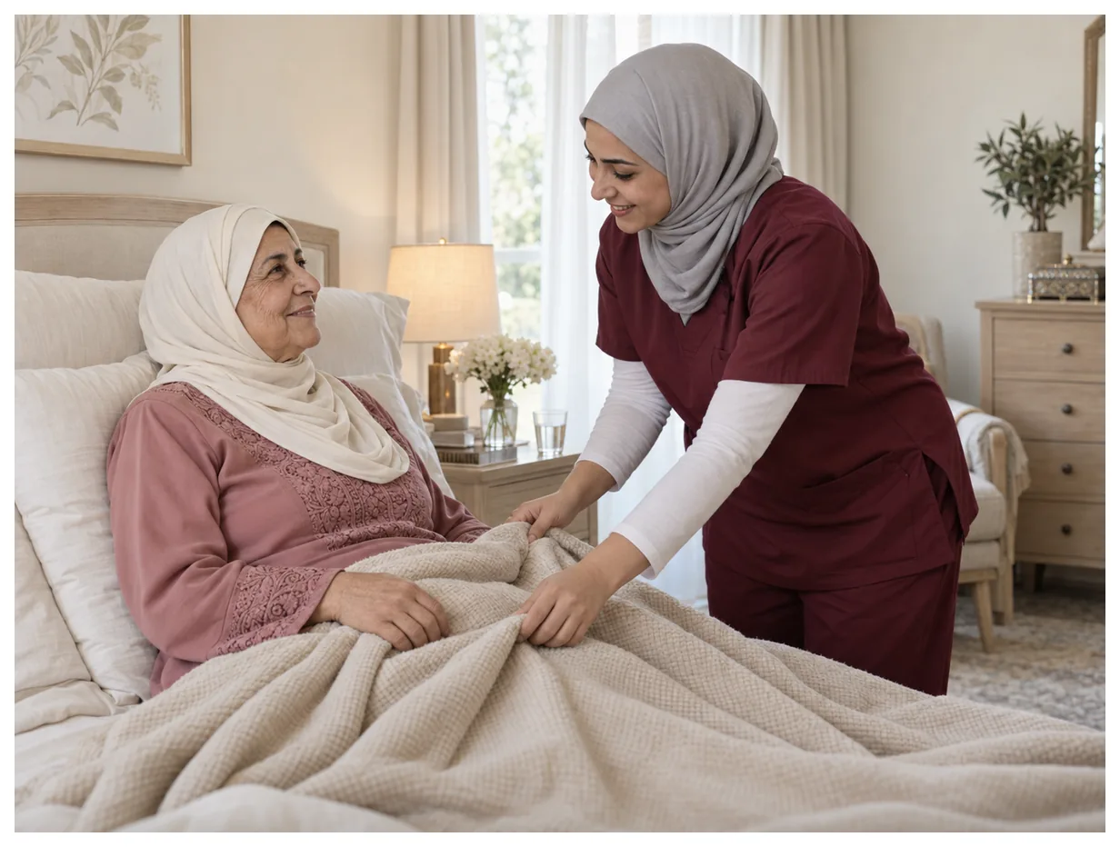 رعاية طبية منزلية لكبار السن وطريحي الفراش